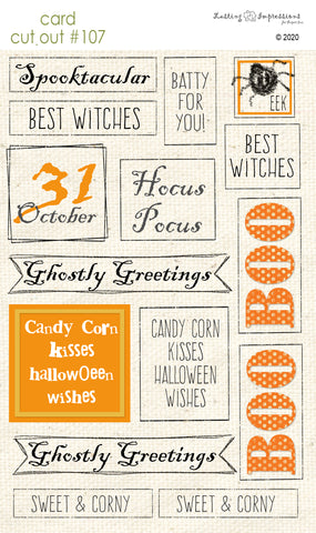 ********CCO107 - Card Cut Out #107 - Halloween Sentiments