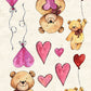 CCO 124 - Card Cut Out #124 - Teddy Bear Hugs
