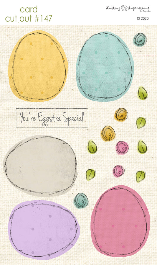 CCO147- Card Cut Out #147 - Easter Eggs