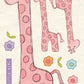 CCO160 - Card Cut Out #160 Hello Little One Giraffe Pink Geranium