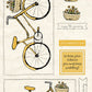 CCO178- Card Cut Out #178 Yellow Daisy Bicycle - Bike