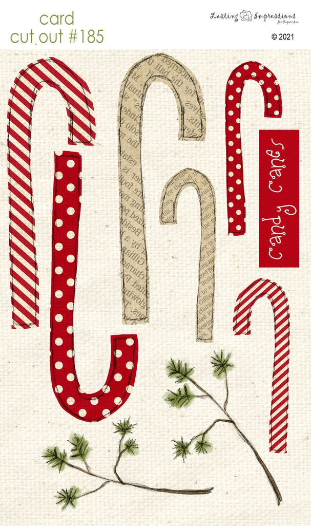 ********CCO185 Card Cut Out #185 Candy Canes