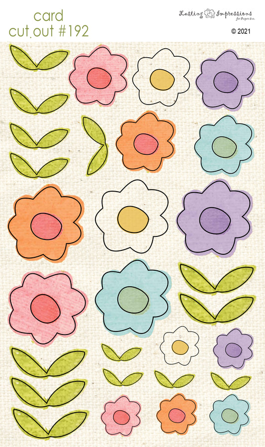 CCO192 Card Cut Out #192 Flowers