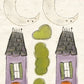 CCO 209 - Card Cut Out #209 - Large Whimsical House with Moon