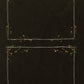 CCO 215 - Card Cut Out #215 - Frame Orange & Green Splatters on black