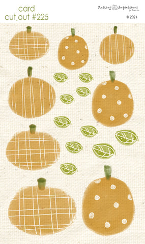 ********CCO 225- Card Cut Out #225 - Whimsical Pumpkins - Daylily