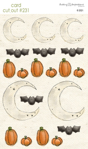 ********CCO 231 - Card Cut Out #231 - Moons, Bats & Pumpkins... Oh my!