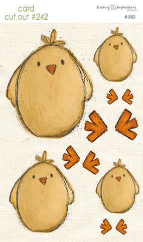********CCO 242 - Card Cut Out #242 - Yellow Chick