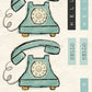 CCO 248 - Card Cut Out #248 - Sea Foam Telephone