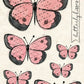 CCO 252- Card Cut Out #252 - Pink Geranium Butterfly