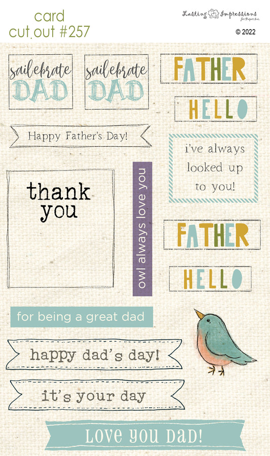 CCO 257 Card Cut Out #257 - Father Sentiments