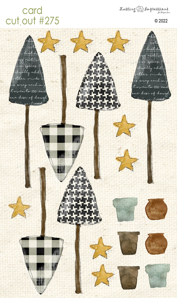 *********CCO 275 Card Cut Out #275 - Midnight Tall Pines