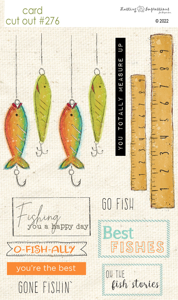 *********CCO 276 Card Cut Out #276 - Fish Stories