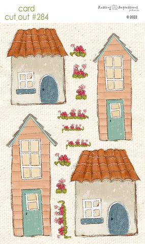 *********CCO 284 Card Cut Out #284 - Houses