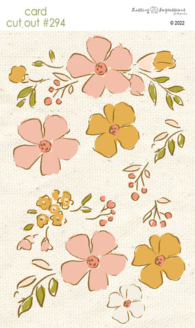 *********CCO 294 Card Cut Out #294 - Blush Pink Floral