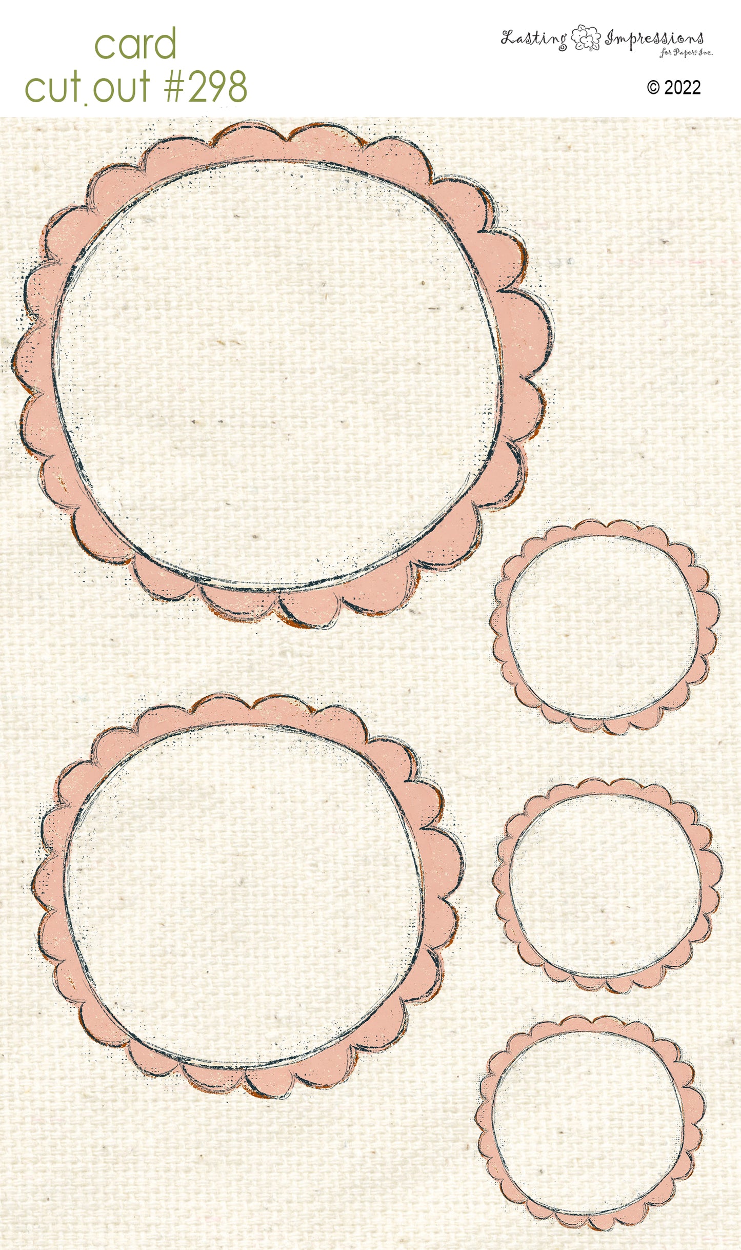 CCO 298 Card Cut Out #298 - Blush Pink Frames