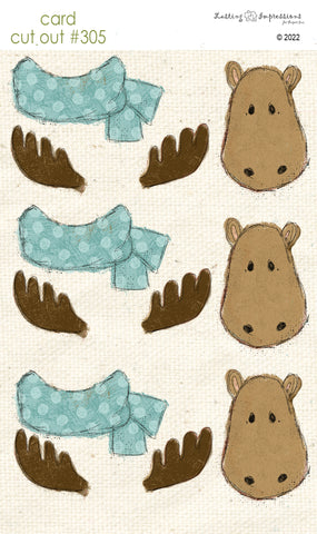 *********CCO 305 Card Cut Out #305 - Moose