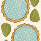 CCO 317 Card Cut Out #317 - Chunky Yellow with Blue Flower