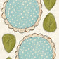 CCO 318 Card Cut Out #318 - Chunky White with Blue Flower