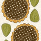 CCO 323Card Cut Out #323 - Chunky Yellow with Brown Flower