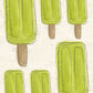 CCO 333 Card Cut Out #333 - Lime Green Popsicle