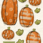 CCO 341 Card Cut Out #341 - Orange Pumpkins
