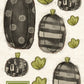 CCO 342 Card Cut Out #342 - Spooky Black Pumpkins