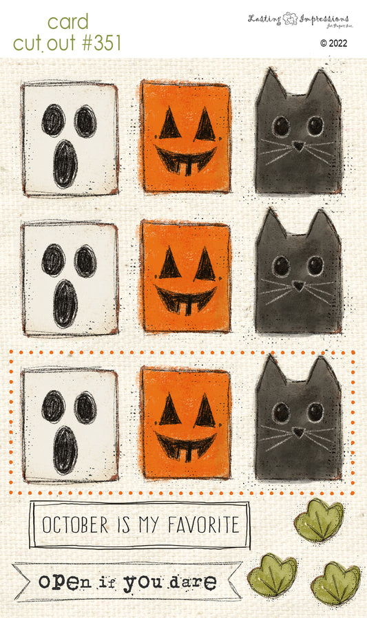 CCO 351 Card Cut Out #351 - Halloween Spooks