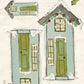 CCO 362 Card Cut Out #362 Skinny Christmas House Lg