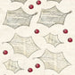 CCO 366 Card Cut Out #366 Newsprint Holly Leaves and Berries