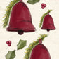 CCO 368 Card Cut Out #368 Red Christmas Bell