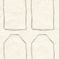 CCO 372 Card Cut Out #372 Blank Sketched Tag