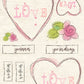 CCO 382  Card Cut Out #382 Love Filled Heart Pink