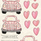 CCO 385  Card Cut Out #385 Pink Plaid Car