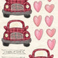 CCO 388 Card Cut Out #388 Red Plaid Car
