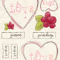 CCO 390 Card Cut Out #390 Love filled Heart Red