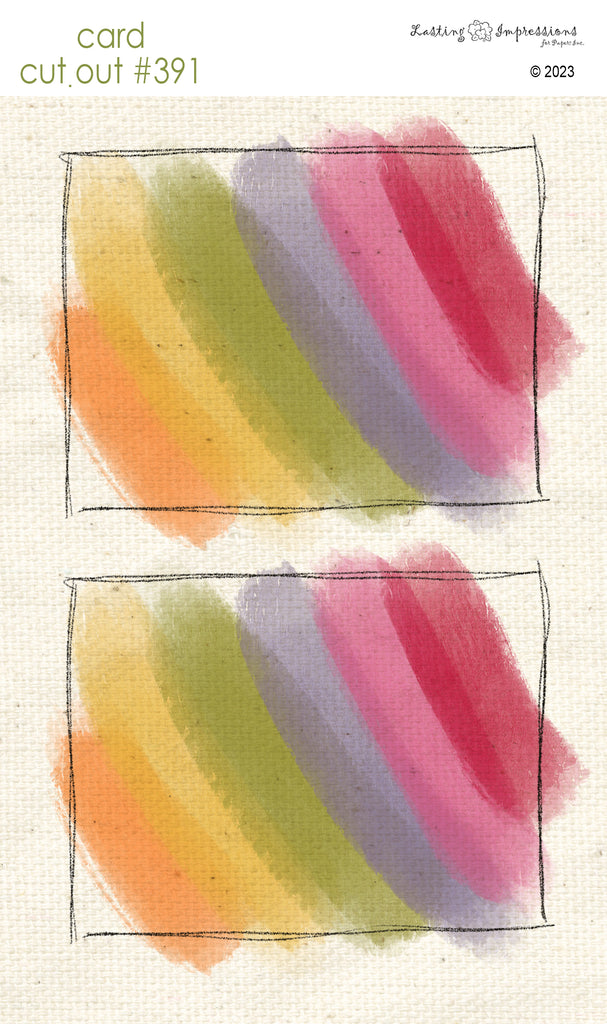 CCO 391 Card Cut Out #391 Rainbow Frame