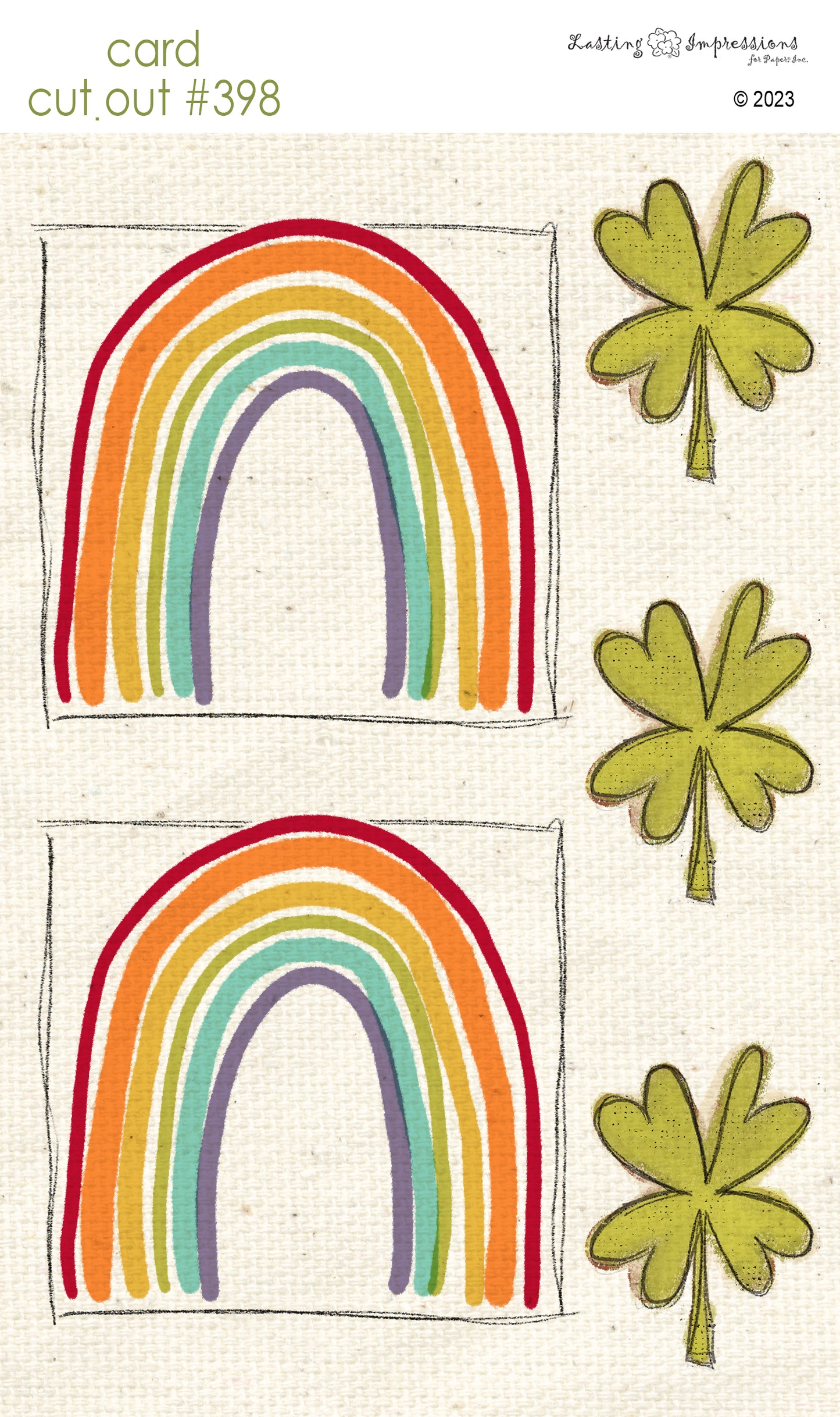 CCO 398Card Cut Out #398 Rainbow