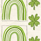 CCO 399 Card Cut Out #339 Green Rainbow