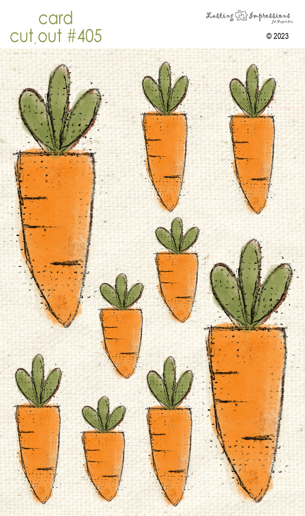 CCO 405 Card Cut Out #405 Carrot Patch