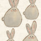 CCO 414 Card Cut Out #414 Gray Bunny