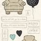 CCO54 - Card Cut Out #54 - Chair - Newsprint