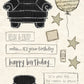 CCO55 - Card Cut Out #55 - Chair - Black Pinstripe