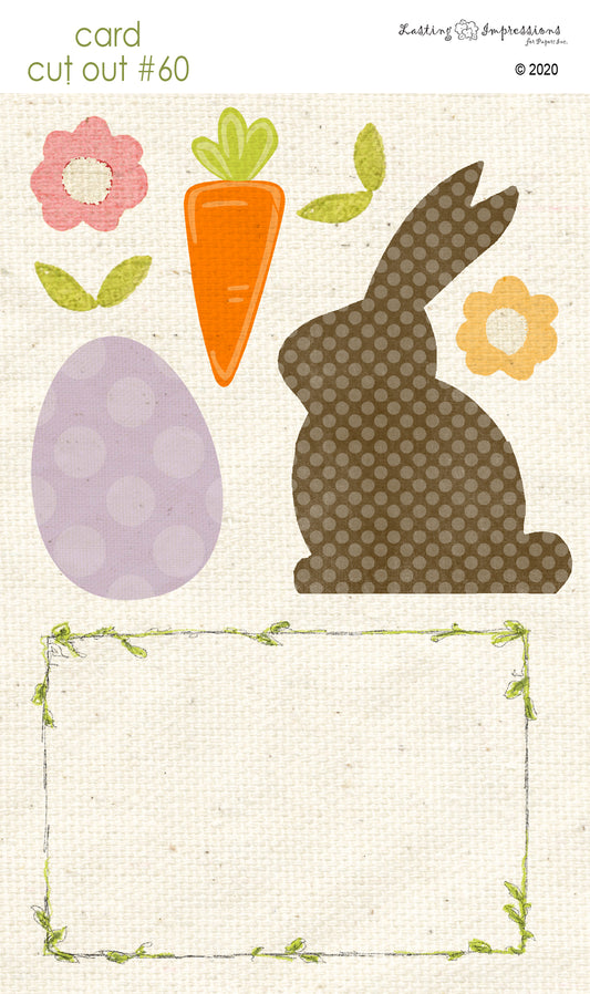 CCO60 - Card Cut Out #60 - Chocolate Bunny