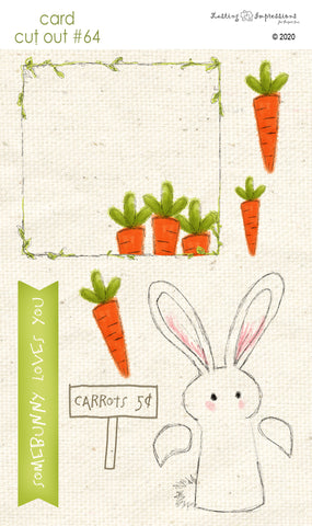 *******CCO64 - Card Cut Out #64 - Bunny Hugs