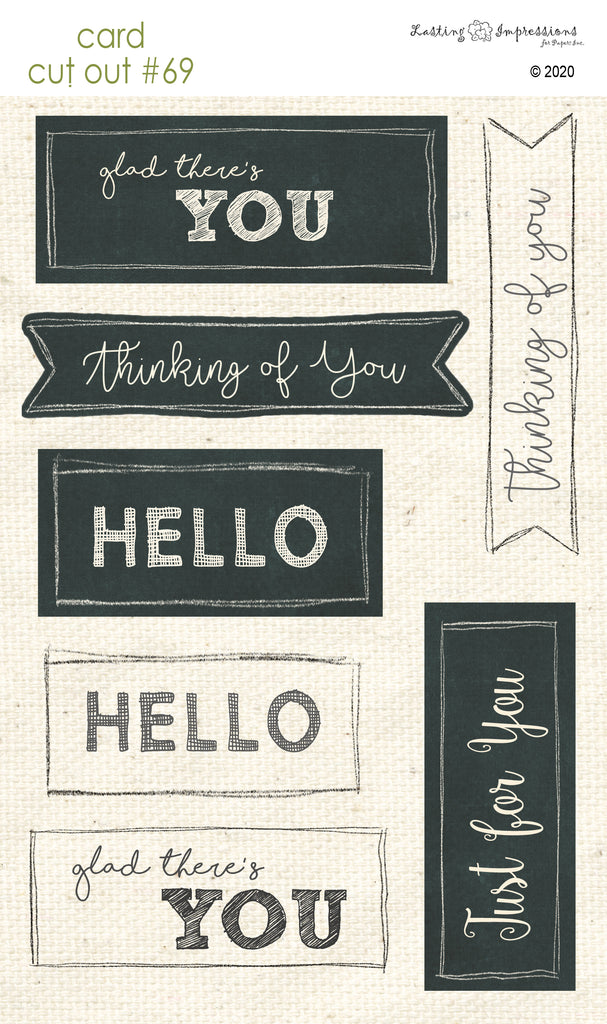 *******CCO69 - Card Cut Out #69 - Thinking of You
