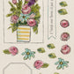CCO70 - Card Cut Out #70 - Bouquet in Striped Vase