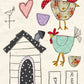 CCO80 - Card Cut Out #80 - Farmhouse Chickens