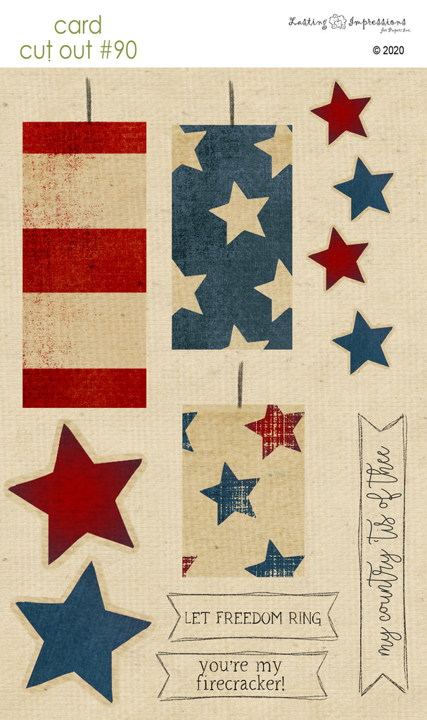 ********CCO90 - Card Cut Out #90 - Firecrackers