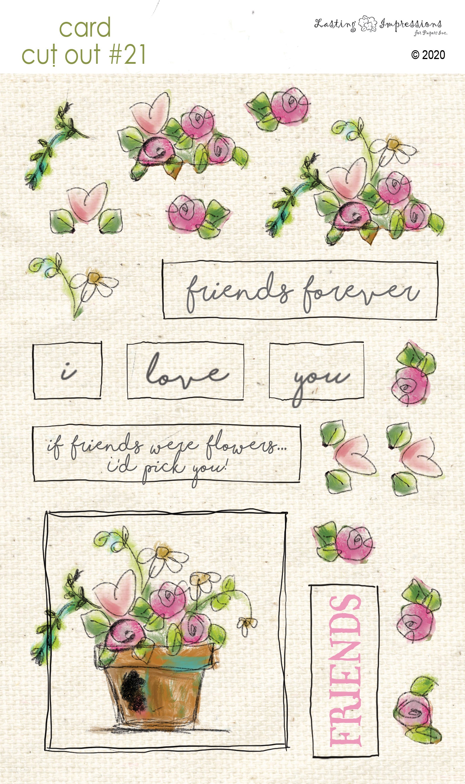 Flower Stand Paint With Water Card – Inklings Paperie